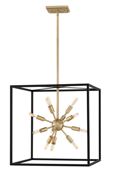 Foyer/Hall Lanterns Open Frame by Hinkley ( 13 | 46314BLK Aros ) 