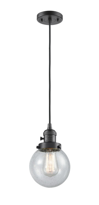 Mini Pendants Glass Down by Innovations ( 405 | 201CSW-OB-G204-6-LED Franklin Restoration ) 