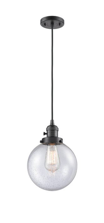 Mini Pendants Glass Down by Innovations ( 405 | 201CSW-OB-G204-8-LED Franklin Restoration ) 