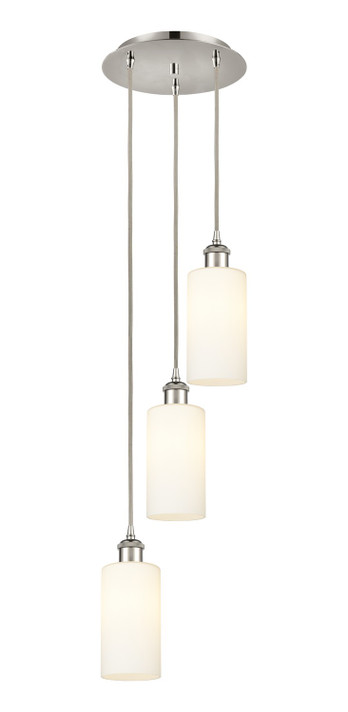 Mini Pendants 3 Light Cluster by Innovations ( 405 | 113B-3P-PN-G434-7WH Downtown Urban ) 