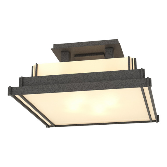 Semi-Flush Mts. Glass Down by Hubbardton Forge ( 39 | 123705-SKT-20-BB0416 Steppe ) 