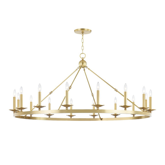 Large Chandeliers Candle by Hudson Valley ( 70 | 3216-AGB Allendale ) 