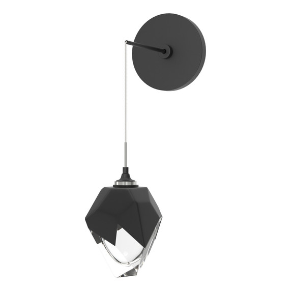 Sconces Single Glass by Hubbardton Forge ( 39 | 201397-SKT-10-BP0754 Chrysalis ) 