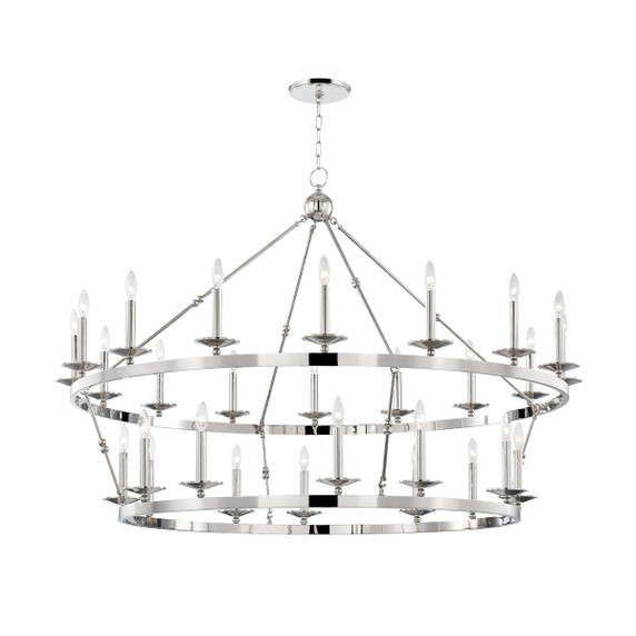 Large Chandeliers Candle by Hudson Valley ( 70 | 3228-PN Allendale ) 
