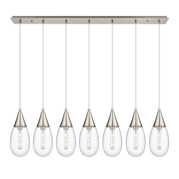 Linear/Island 4 Light + by Innovations ( 405 | 127-450-1P-SN-G450-6CL Downtown Urban ) 