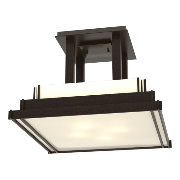 Semi-Flush Mts. Glass Down by Hubbardton Forge ( 39 | 123715-SKT-14-CC0416 Steppe ) 