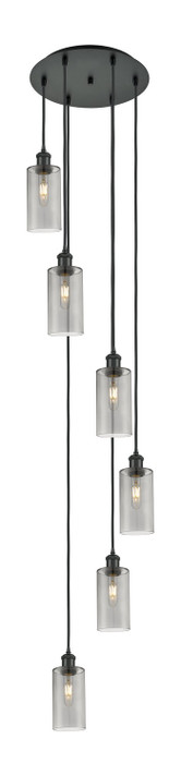 Pendants Multi-port/Cascade by Innovations ( 405 | 116B-6P-BK-G434-7SM Downtown Urban ) 