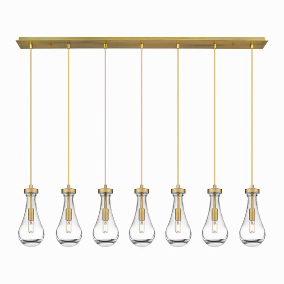 Linear/Island 4 Light + by Innovations ( 405 | 127-451-1P-BB-G451-5CL Downtown Urban ) 