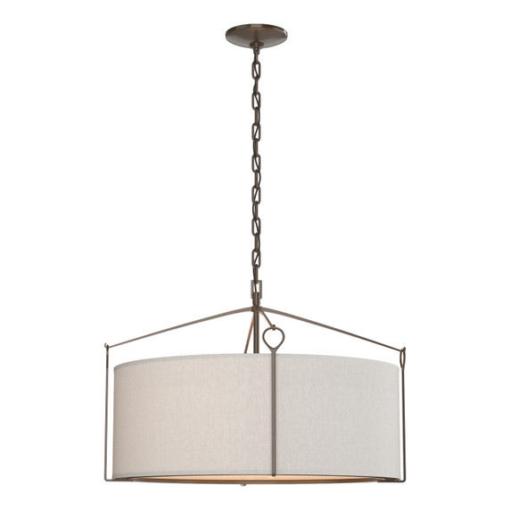 Pendants Drum Shade by Hubbardton Forge ( 39 | 104250-SKT-05-SE2290 Bow ) 