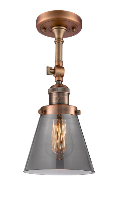 Semi-Flush Mts. Glass Down by Innovations ( 405 | 201F-AC-G63 Franklin Restoration ) 