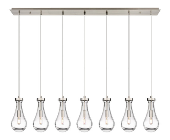 Linear/Island 4 Light + by Innovations ( 405 | 127-451-1P-SN-G451-5CL Downtown Urban ) 