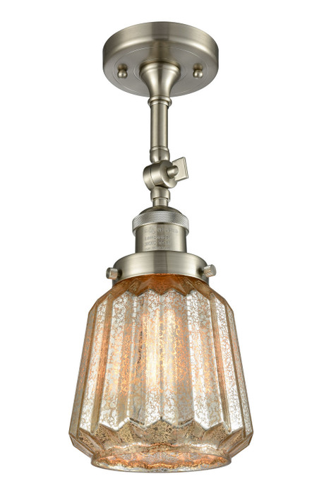 Semi-Flush Mts. Glass Down by Innovations ( 405 | 201F-SN-G146 Franklin Restoration ) 