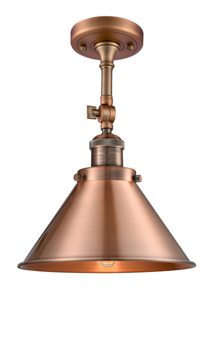 Semi-Flush Mts. Glass Down by Innovations ( 405 | 201F-AC-M10-AC Franklin Restoration ) 