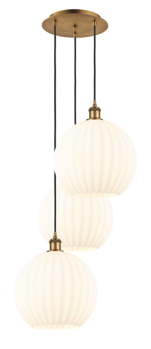 Mini Pendants 3 Light Cluster by Innovations ( 405 | 113B-3P-BB-G1217-12WV Ballston ) 
