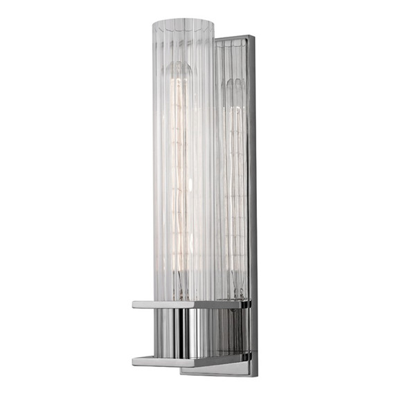 Sconces Single Glass by Hudson Valley ( 70 | 1001-PN Sperry ) 