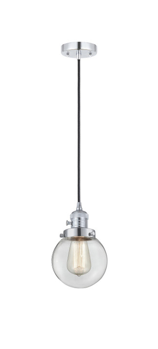 Mini Pendants Glass Down by Innovations ( 405 | 201CSW-PC-G202-6-LED Franklin Restoration ) 