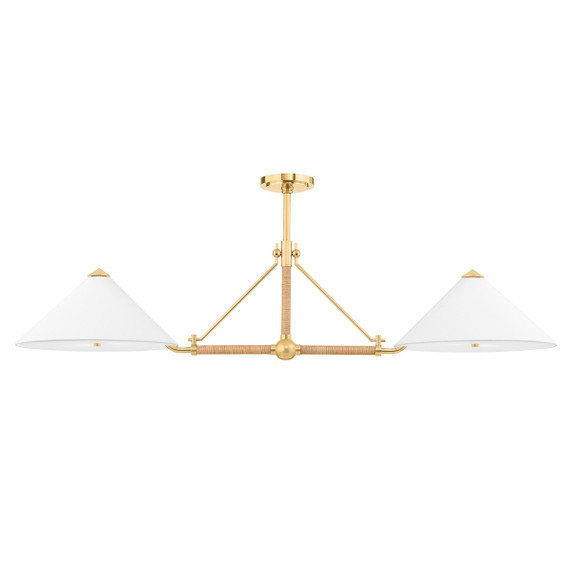 Linear/Island 4 Light + by Hudson Valley ( 70 | 1057-AGB Williamsburg ) 