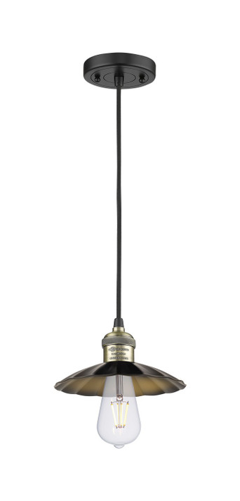Mini Pendants Exposed Lamps by Innovations ( 405 | 201C-BAB-M17-BK Franklin Restoration ) 