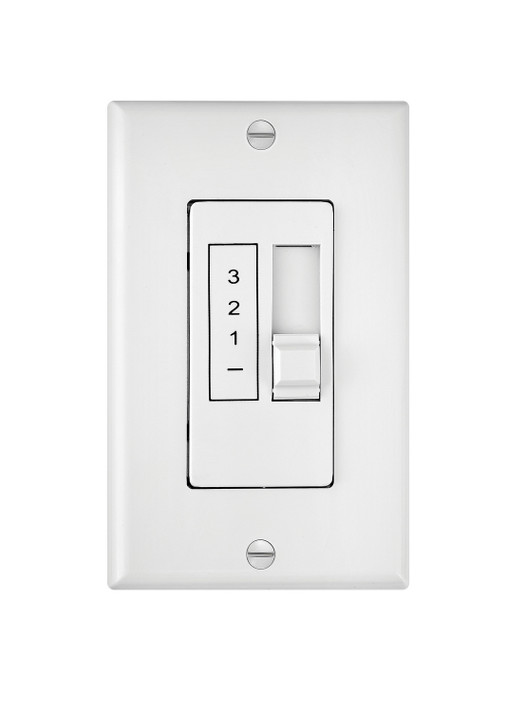 Fans Fan Controls by Hinkley ( 13 | 980012FWH Wall Control 3 Spd Slide 5 AMP ) 