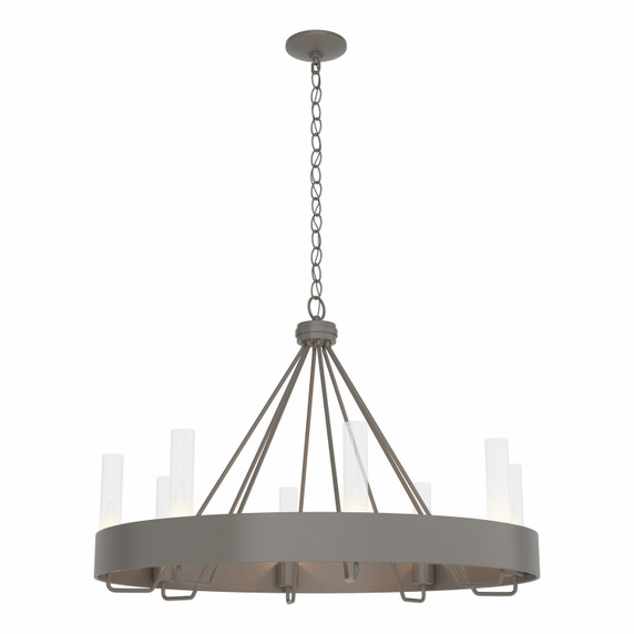 Mid. Chandeliers Glass Up by Hubbardton Forge ( 39 | 105040-SKT-07-ZM0611 Banded ) 