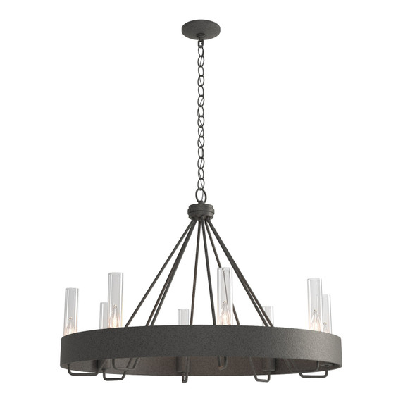 Mid. Chandeliers Glass Up by Hubbardton Forge ( 39 | 105040-SKT-20-ZM0611 Banded ) 