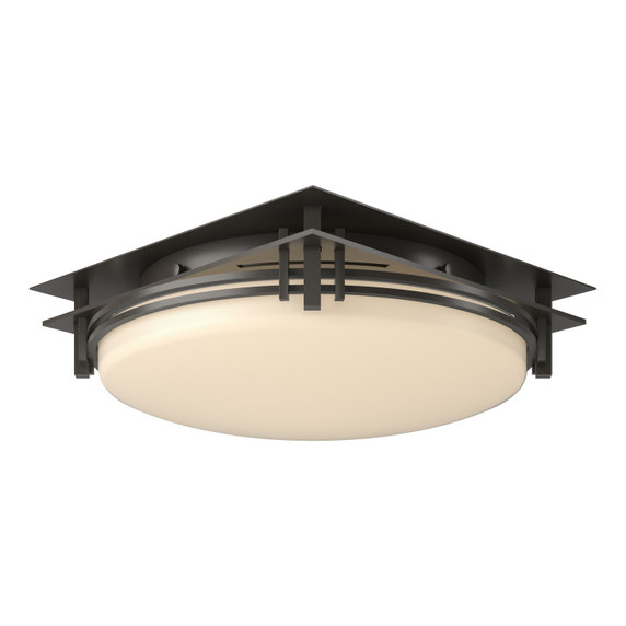 Flush Mounts Bowl Style by Hubbardton Forge ( 39 | 124394-SKT-07-GG0097 Banded ) 