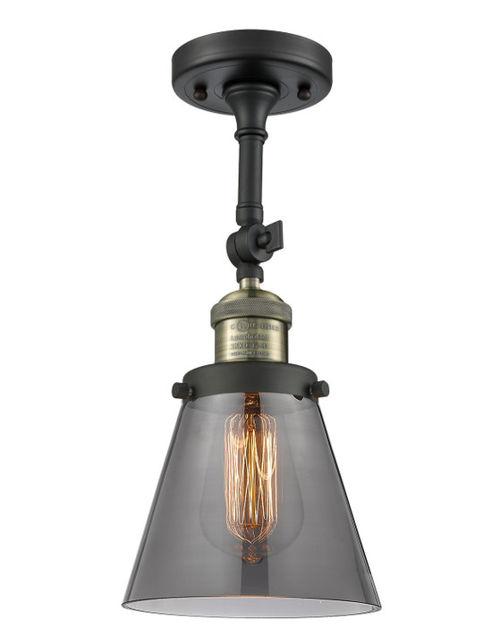 Semi-Flush Mts. Glass Down by Innovations ( 405 | 201F-BAB-G63 Franklin Restoration ) 