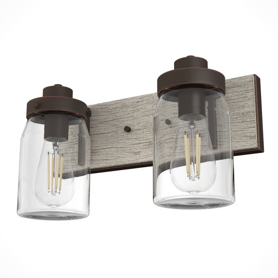 Bathroom Fixtures Two Lights by Hunter ( 47 | 48018 Devon Park ) 
