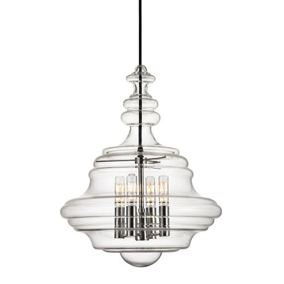 Mid. Chandeliers Glass Up by Hudson Valley ( 70 | 4016-PN Washington ) 