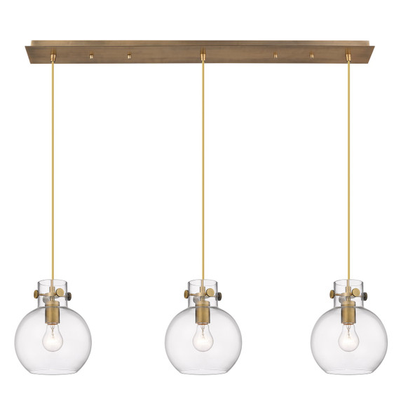 Linear/Island 3 Light Bar by Innovations ( 405 | 123-410-1PS-BB-G410-8CL Downtown Urban ) 