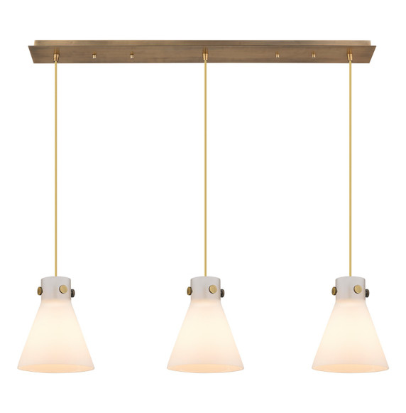 Linear/Island 3 Light Bar by Innovations ( 405 | 123-410-1PS-BB-G411-8WH Downtown Urban ) 