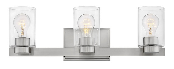 Bathroom Fixtures Three Lights by Hinkley ( 13 | 5053BN-CL Miley ) 