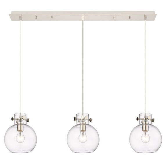 Linear/Island 3 Light Bar by Innovations ( 405 | 123-410-1PS-PN-G410-8CL Newton ) 