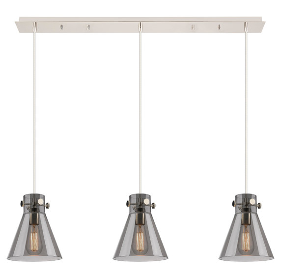 Linear/Island 3 Light Bar by Innovations ( 405 | 123-410-1PS-PN-G411-8SM Downtown Urban ) 