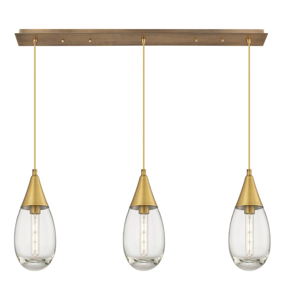 Linear/Island 3 Light Bar by Innovations ( 405 | 123-450-1P-BB-G450-6CL Downtown Urban ) 