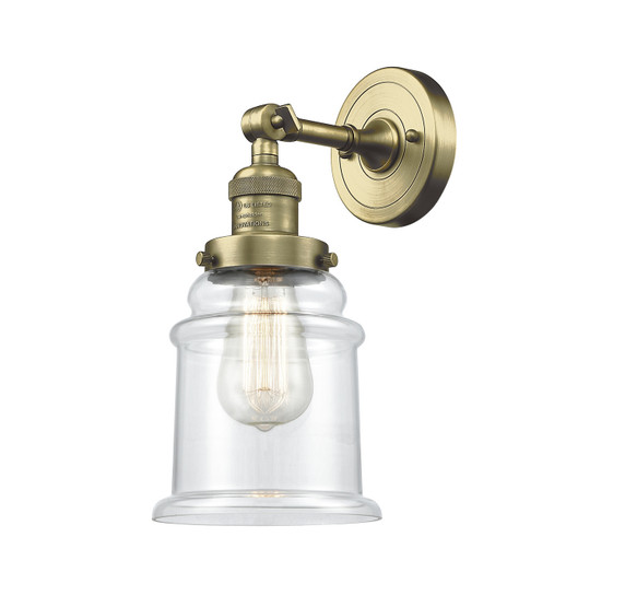 Sconces Single Glass by Innovations ( 405 | 203-AB-G182 Franklin Restoration ) 