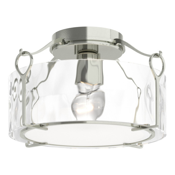 Semi-Flush Mts. Drum Shade by Hubbardton Forge ( 39 | 121142-SKT-85-LL0218 Bow ) 