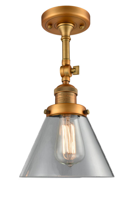 Semi-Flush Mts. Glass Down by Innovations ( 405 | 201F-BB-G42 Franklin Restoration ) 