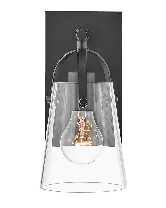 Sconces Single Glass by Hinkley ( 13 | 5130BK Foster ) 