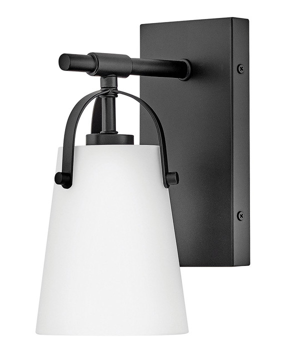Sconces Single Glass by Hinkley ( 13 | 5130BK-OP Foster ) 