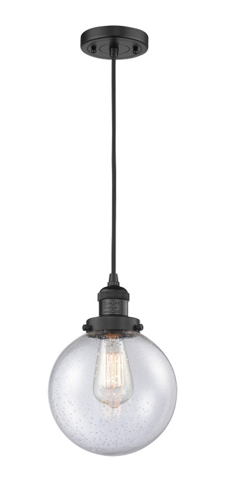 Mini Pendants Cable by Innovations ( 405 | 201C-BK-G204-8-LED Franklin Restoration ) 