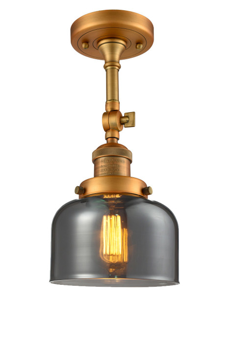 Semi-Flush Mts. Glass Down by Innovations ( 405 | 201F-BB-G73-LED Franklin Restoration ) 