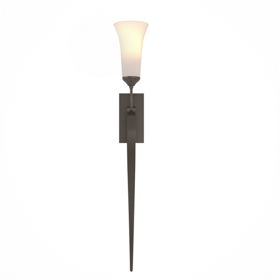 Sconces Single Glass by Hubbardton Forge ( 39 | 204526-SKT-14-GG0068 Sweeping Taper ) 