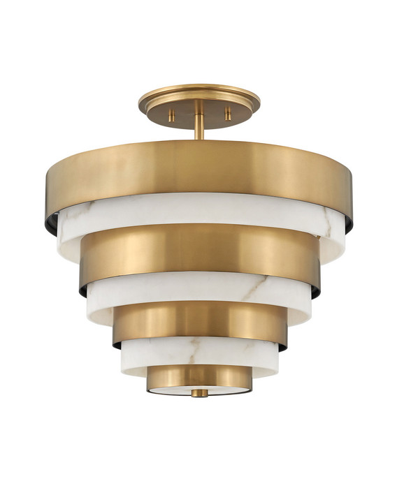 Semi-Flush Mts. Drum Shade by Hinkley ( 13 | 30183HB Echelon ) 