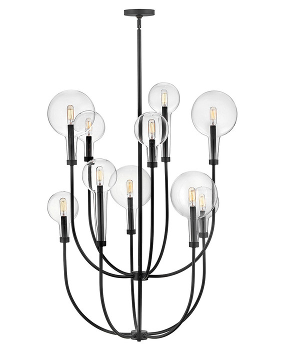 Mid. Chandeliers Glass Up by Hinkley ( 13 | 30527BK Alchemy ) 