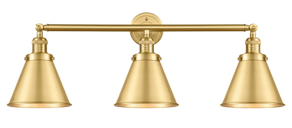 Bathroom Fixtures Three Lights by Innovations ( 405 | 205-SG-M13-SG-LED Franklin Restoration ) 