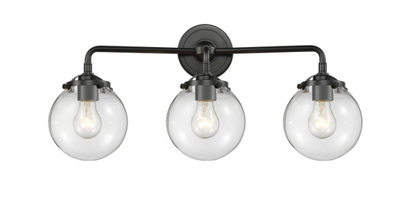 Bathroom Fixtures Three Lights by Innovations ( 405 | 284-3W-OB-G202-6 Nouveau ) 