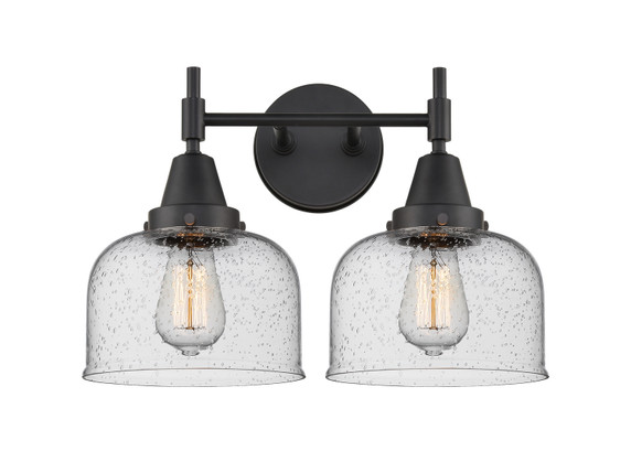 Bathroom Fixtures Two Lights by Innovations ( 405 | 447-2W-BK-G74-LED Caden ) 