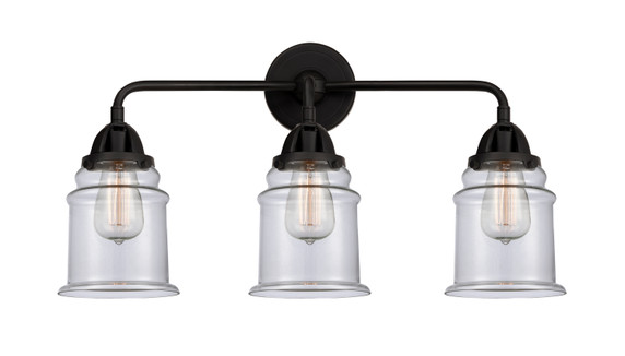 Bathroom Fixtures Three Lights by Innovations ( 405 | 288-3W-BK-G182 Nouveau 2 ) 