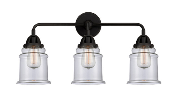 Bathroom Fixtures Three Lights by Innovations ( 405 | 288-3W-BK-G182-LED Nouveau 2 ) 